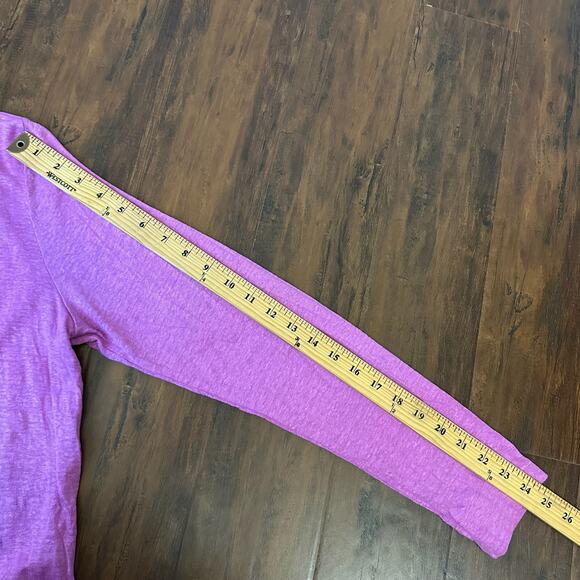 J. JILL Linen Essential Shirt Orchid Pink Button Up LS Knit Minimalist - Picture 11 of 11